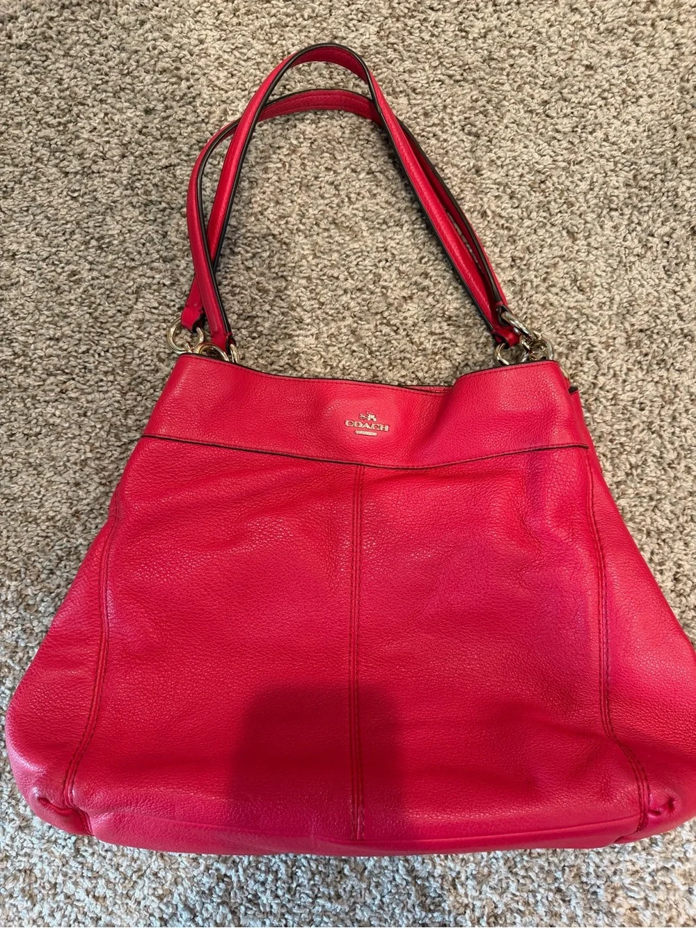 Coach pebbled leather bag
